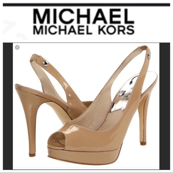 MICHAEL Michael Kors Shoes - NWT MICHAEL KORS YORK NUDE SLINGBACK PUMPS SIZE 11